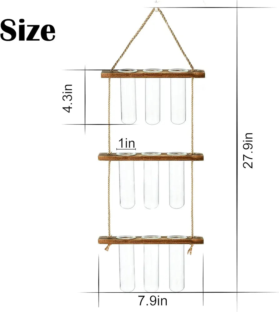 Wall Hanging Propagation Station with Wooden Stand