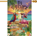 Flamingo Its 5 O'Clock Somewhere 28x40 Yard Flag